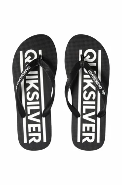 Quiksilver Klipklapper Java Wordmark Black/White Clearance