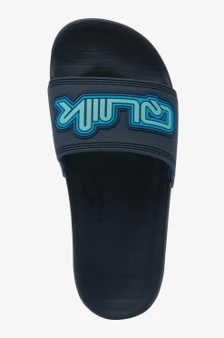 Quiksilver Tøfler Rivi Wordmark Slide II Youth Blue 1 Online