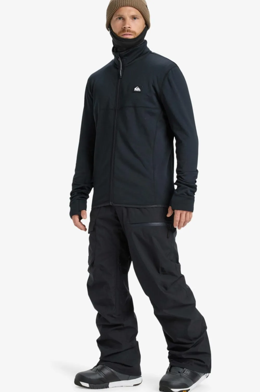 Quiksilver Træningstrøje Steep Point FZ Fleece True black