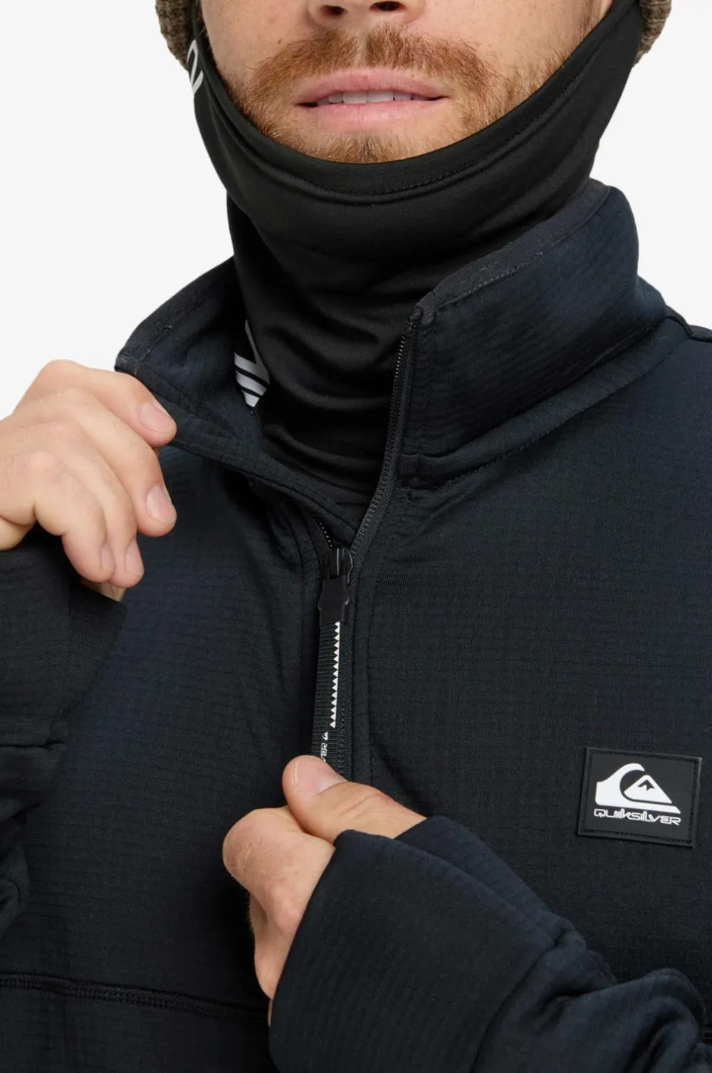 Quiksilver Træningstrøje Steep Point FZ Fleece True black