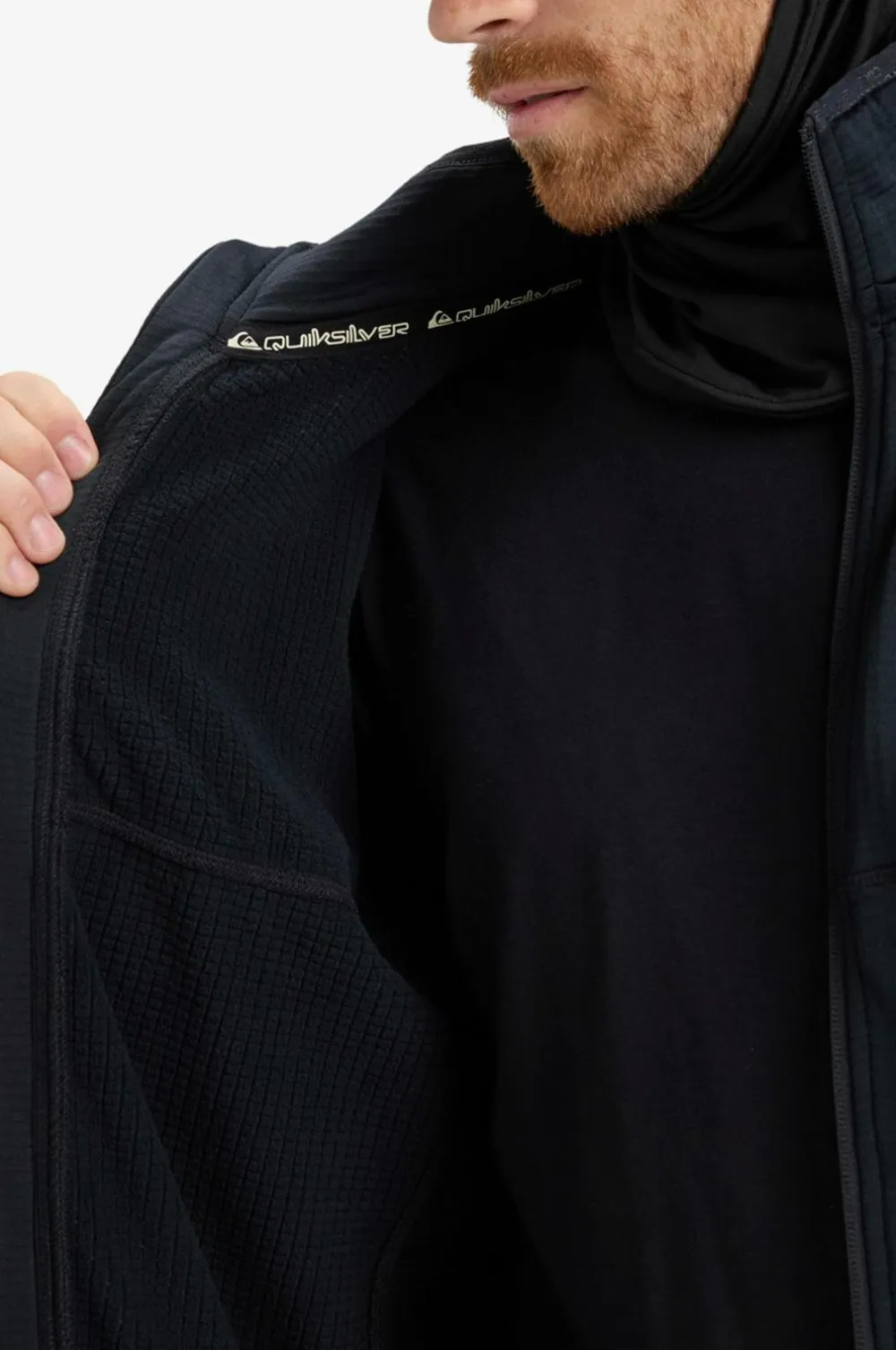 Quiksilver Træningstrøje Steep Point FZ Fleece True black