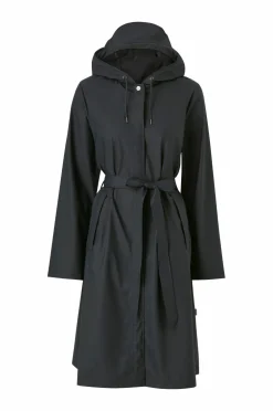 Rains Regnjakke A-line Longer W Jacket W3 Black Clearance