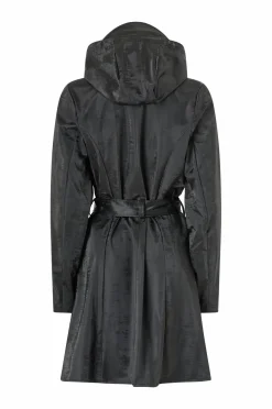 Rains Regntøj>Regnjakke Curve Long Jacket W3 Coal