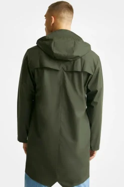 Rains Regntøj|Overtøj>Regnjakke Long Jacket 03 green