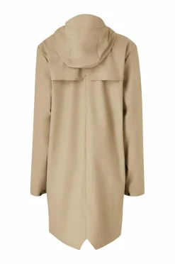 Rains Regnjakke Long Jacket Beige Best