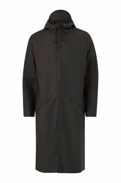 Rains Regnjakke Longer Jacket 01 black Hot