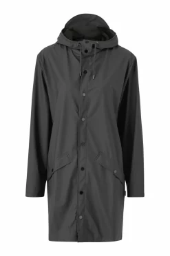 Rains Regnjakke Long Jacket 01 black Hot