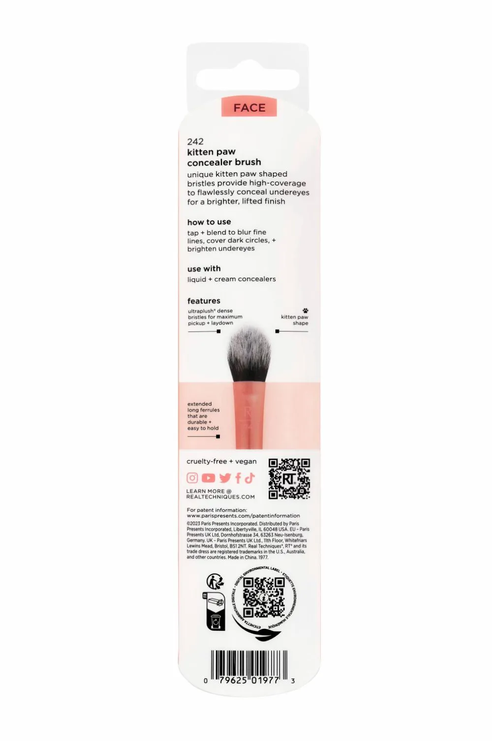 Real Techniques Makeupbørster>Kitten Paw Concealer Brush