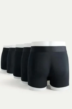 Resteröds Boxer Bamboo 5-pak Regular Leg Black Outlet