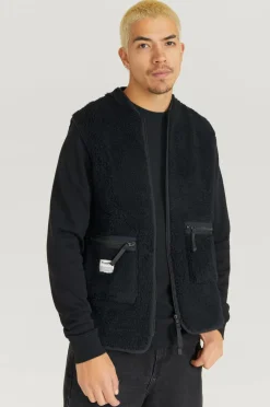 Resteröds Overtøj|Overtøj>Vest Fleece Vest Beh-ck black