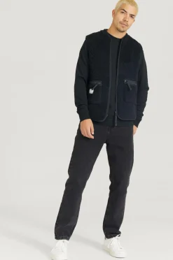 Resteröds Overtøj|Overtøj>Vest Fleece Vest Beh-ck black