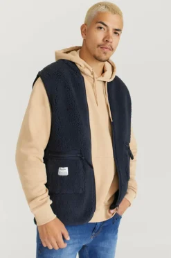 Resteröds Overtøj|Overtøj>Vest Fleece Vest 03-82 navy