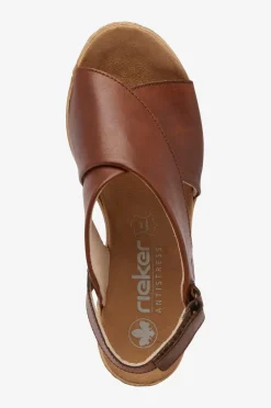 Rieker Sandaler med hæl 61975-24 Brown Sale