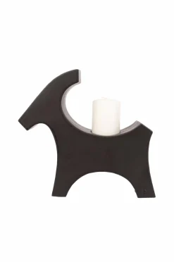 Rotor design Ceramic Goat Lysestage til bloklys Sort Clearance