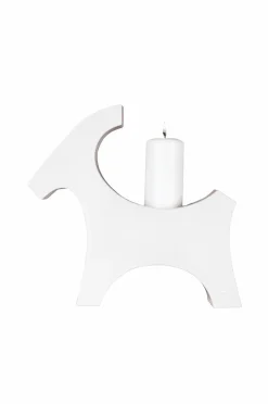 Rotor design Ceramic Goat Lysestage til bloklys Hvid