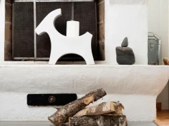 Rotor design Ceramic Goat Lysestage til bloklys Hvid