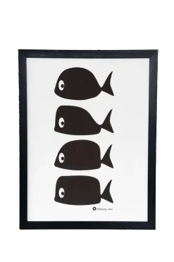 Rotor design Posters & Billeder>Plakat Whale Multi Hvid