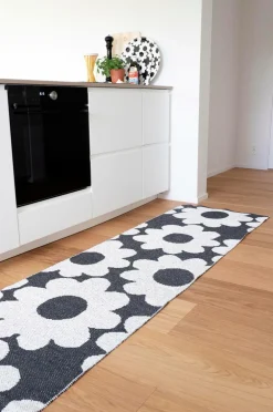 Rotor design Udendørstæpper|Plasttæpper>Tæppe Flora Sort