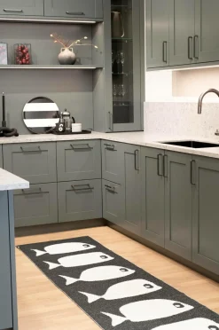 Rotor design Tæppe Whale Sort New