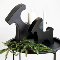 Rotor design Lysestager & Lanterner>Træged til stearinlys Sort