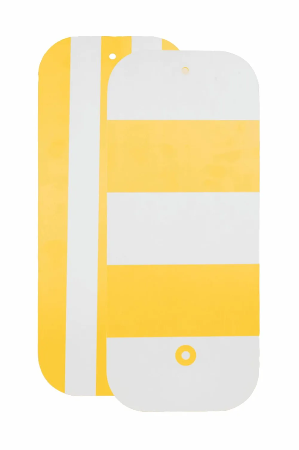 Rotor design Vendbart skærebræt Stripes Gul