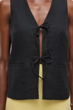 Rouge Edit Linnedvest rouSummer Waistcoat Meteorite Hot