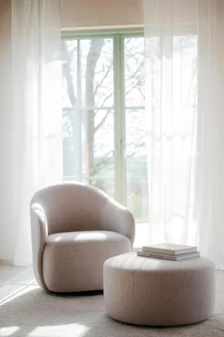 Rowico Home Joplin Puf Ø70 Lys beige Online