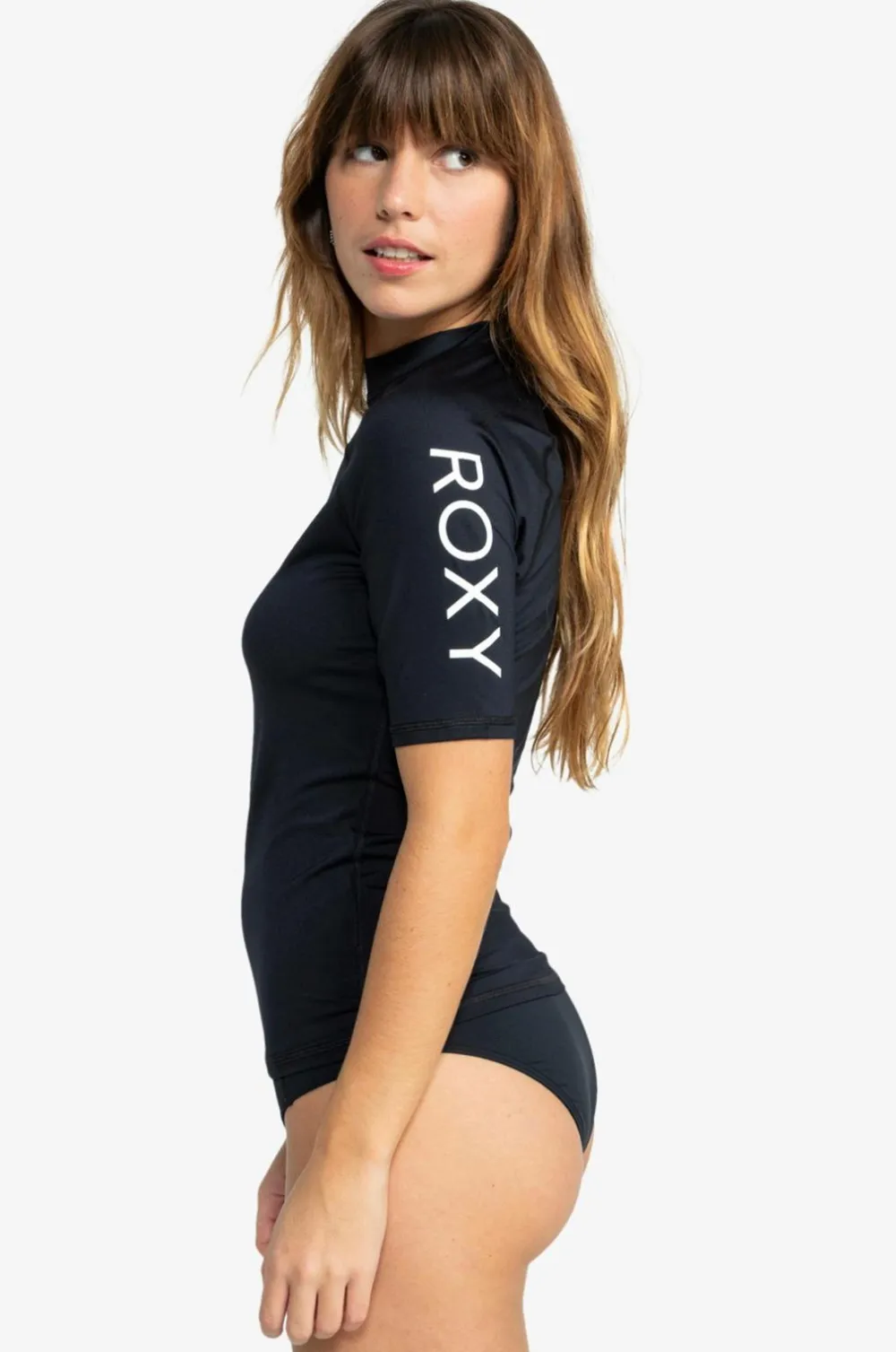 Roxy Strandtøj|Badetøj>Solbeskyttelsestrøje Whole Hearted Anthracit 2