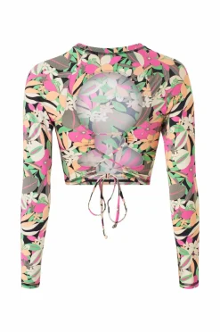 Roxy Trøje med solbeskyttelse / svømmetop PT LS Lycra Anthracite palm song s Online