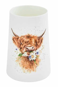 Royal Worcester Vase Wrendale Design Daisy 20 cm Multi New