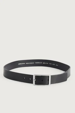 Saddler Bælter>Læderbælte Holloway Sort