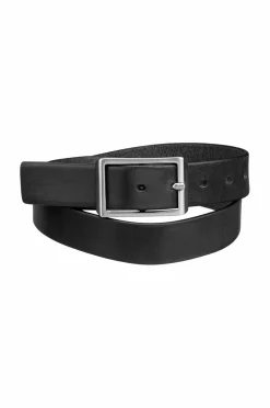 Saddler Bælter>Læderbælte Holloway Sort