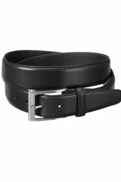 Saddler Bælter>Skindbælte Sort