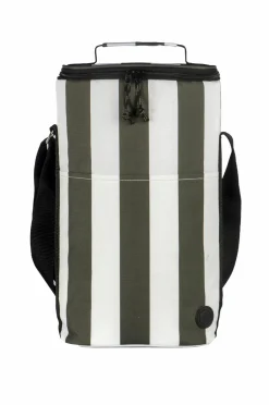 Sagaform City stribet køletaske høj rPet Grøn/vit Sale