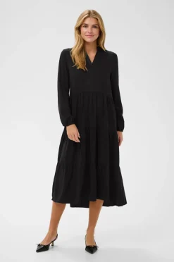 Saint Tropez Kjole EdinaSZ Maxi LS Dress Black