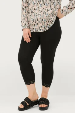 Sandgaard Leggings Oslo Leggings 3/4 With Lace Black Hot