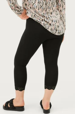 Sandgaard Leggings Oslo Leggings 3/4 With Lace Black Hot
