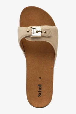 Scholl Iconic Sandaler & Sandaler Med Hæl>Sandaler SL Pescura Margot Suede Off white