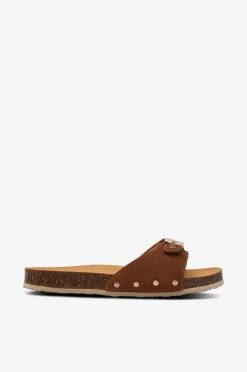 Scholl Iconic Sandaler SL Pescura Margot Suede Cognac Clearance