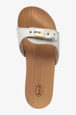 Scholl Iconic Træsko SL Pescura Heel White Best