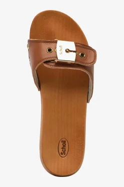 Scholl Iconic Sko>Træsko SL Pescura Heel Cognac