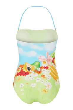 Seafolly Badedragter>Badedragt Bandeau One Piece Turquoise