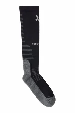 Seger Knæstrømper Advanced Wool Compression Black Outlet