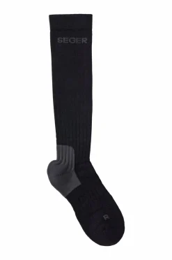 Seger Knæstrømper Wanderer Heavy Wool Compression Black Online