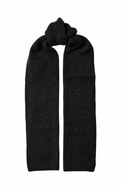 Selected FEMME Tørklæder & Halstørklæder>Halstørklæde slfLulu Woolblend Narrow Knit Scarf Black