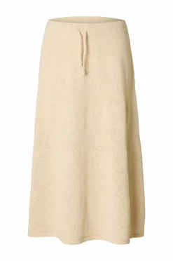 Selected FEMME Nederdel slfAlma MW Knit Skirt Birch Outlet