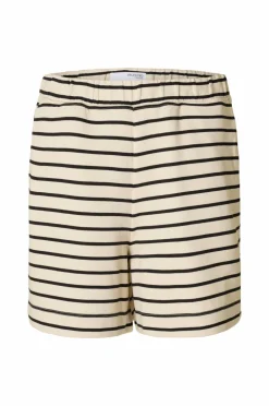 Selected FEMME Shorts>Shorts slfElise HW Striped Shorts Black