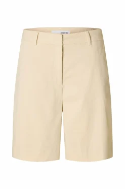 Selected FEMME Shorts slfVienna HW Wide Shorts Birch Best