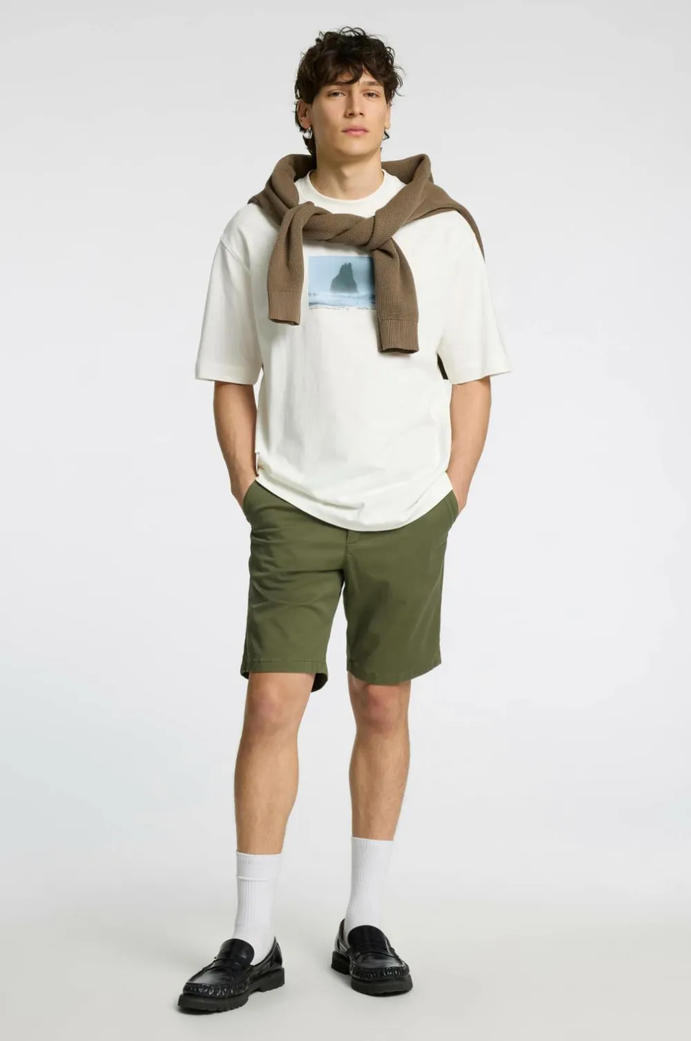 Selected HOMME Chinoshorts slhSlim-Miles Flex Shorts Kalamata Best