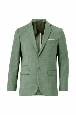 Selected HOMME Blazere & Jakkesæt>Habitjakke slhSlim-Oasis Linen Blz B Noos Light green melange